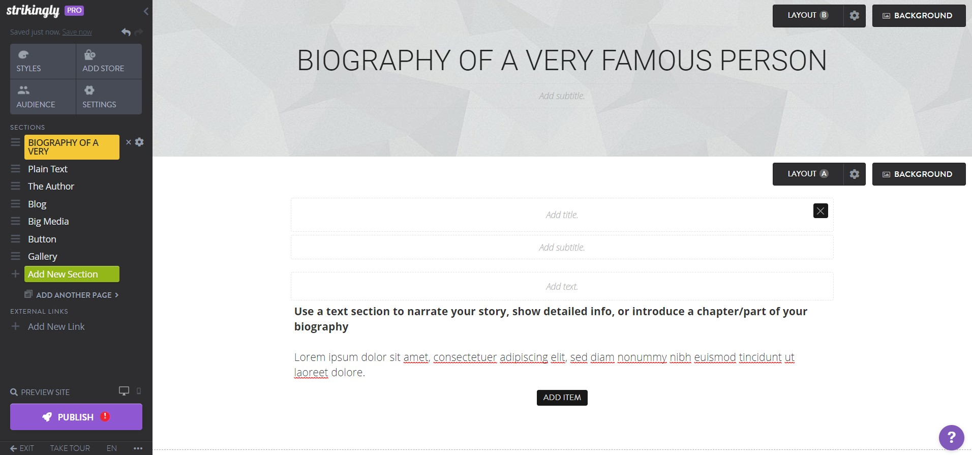 Image taken from Strikingly Product Image taken from Strikingly Product